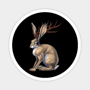 Jackalope Cryptid Creature Magnet